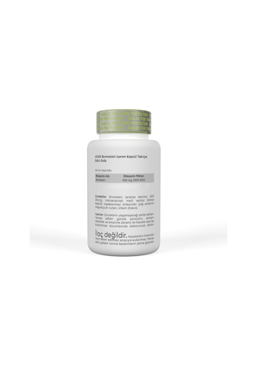 Voop Bromelain 500 MG Ananas 30 Bitkisel Kapsül