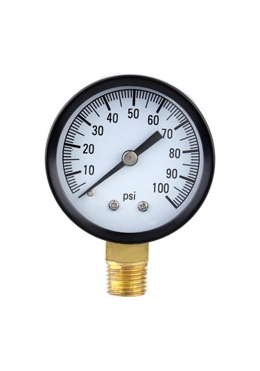 0-100psı 1/4'' Kuyusu Pompa Havuz Spa Filtresi Su Basıncı Manometresi Pirinç Soket Bağlantısı