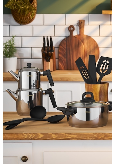 Emsan Wedding 16 Parça Çelik Tencere Seti