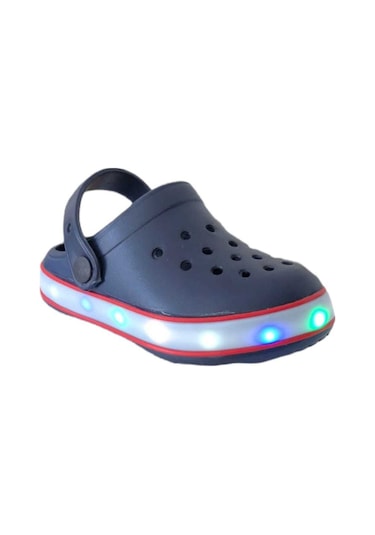 Akınal Bella E196 P.017 Işıklı Çocuk Terlik Kırmızı - Lacivert