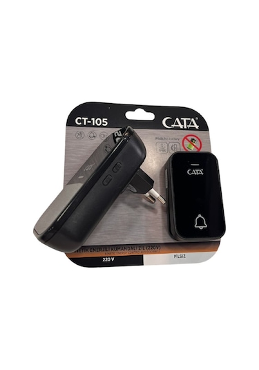 Cata Uzaktan Kumandali Zil Ct-105 220v Sıyah