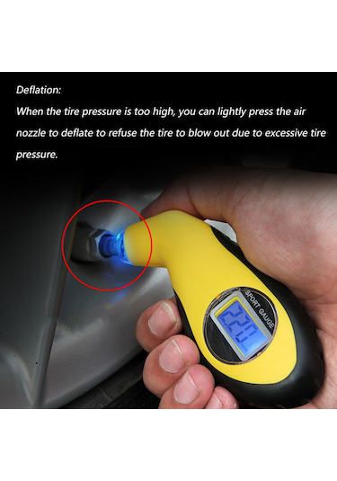 Suofeng "lcd Ekranlı 0-150psı Araç Lastik Basınç Ölçer - Suv, Kamyon Ve Otomobiller İçin"