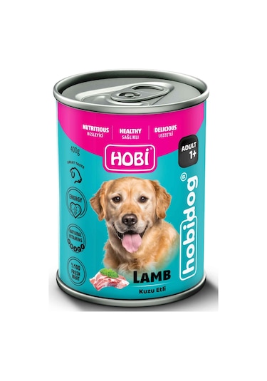 Hobi Hobidog Kuzu Etli Yetişkin Köpek Konservesi 400 G