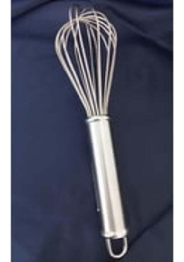 25 Cm Premium Metal Lüx Çırpıcı 2 Mm Kalınlık Profesyonel Mutfak Gümüş