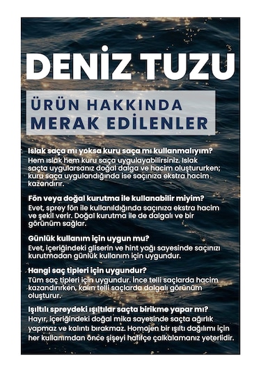 Bade Natural Deniz Tuzu Işıltılı Şekillendirici Saç Spreyi 200 Ml