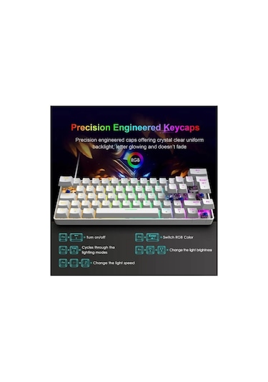 Atasoft T60 Kırmızı Switch Kablolu Oyuncu Klavye