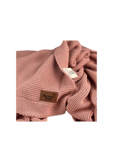Mummy's Baby Tencel Örgü Bebek Battaniyesi 80x100 Pembe
