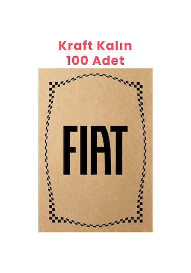 Kraft 120 G Fiat Oto Paspas Kağıdı 100 Adet - 35x50 CM - Kalın