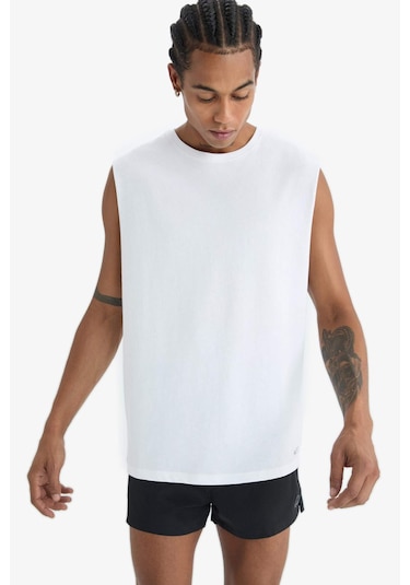 DeFactoFit Boxy Fit Bisiklet Yaka Sporcu Atlet A1821AX25HSWT80