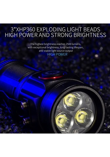 Cbtx W5182 Klipsli Taşınabilir El Feneri, Yüksek Parlaklık 3-led Gece Lambası Pille Çalışan Mini Işık Kamp Balıkçılık İçin