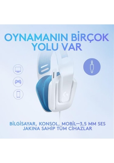 Logitech G335 Kablolu Oyuncu Kulaklığı