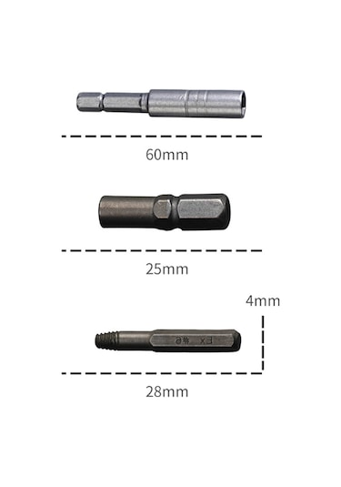 Xurunkeji Araba Tamirinde Paslanmış Ve Hasarlı Cıvataları Çıkarmak İçin 12 Adet Kırık Başlı Vida Çıkarma Aleti Seti 10x7x3cm