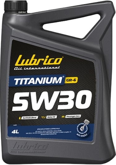 Lubrico Titanium Gr-6 5w-30 Full Sentetik Motor Yağı 4 L