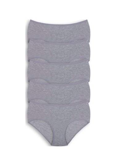 5Li Kadın Yüksek Bel Külot Elastan Pamuklu Ince Lastik Kaliteli