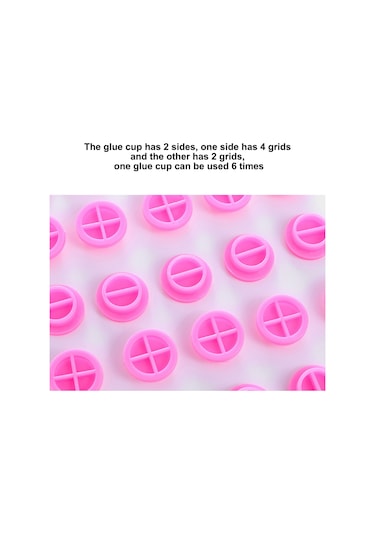 Teltree 100 Adet Kirpik Uzatma Yapıştırıcı Kabı - Çift Taraflı, Pratik Ve Dayanıklı