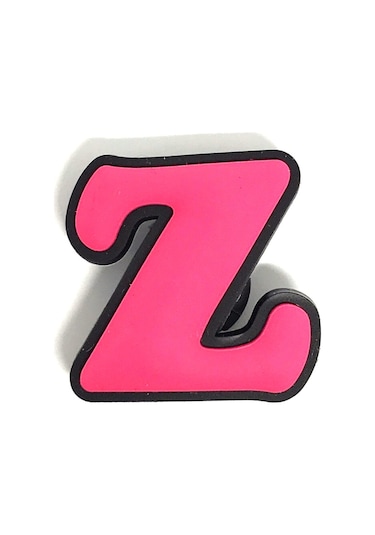 Crocs Terlik Süsü & Renkli Aksesuar Harf Jibbitz Fuşya