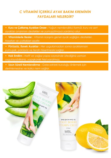 Kuru Ve Çatlamış Ayaklar Için Vitamin Özlü Besleyici Ayak Bakım Kremi 150ml