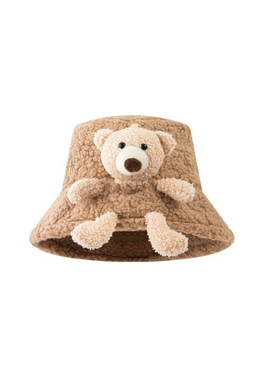 Sı Şı, 3d Doldurulmuş Dış , Harajuku, Geniş Kenarlı, Ş 0948 Bej