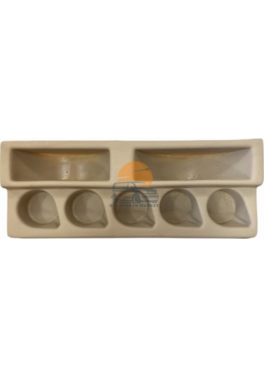 Karavan Tabak ve Fincan Tutucu 47 CM X 18.5 CM Çok Renkli