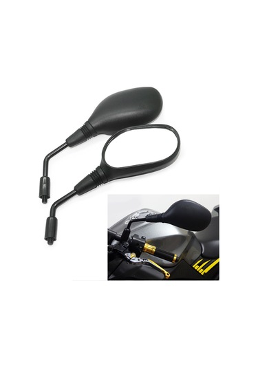 Gajeena Motorsiklet Atv Elektrikli Araçlar İçin Dayanıklı Abs Arka Görüş Aynası - Yüksek Netlikli Cam Lensli, Tüm Hava Koşullarında Uygun