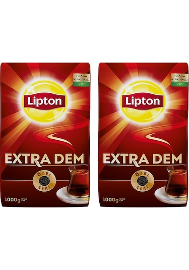 Lipton Extra Dem Siyah Dökme Çay 2 x 1 KG