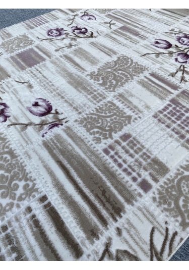 Burak Halı 150x235 Mor Vizon 4 M2 Akrilik Kesme Saçaklı Halı