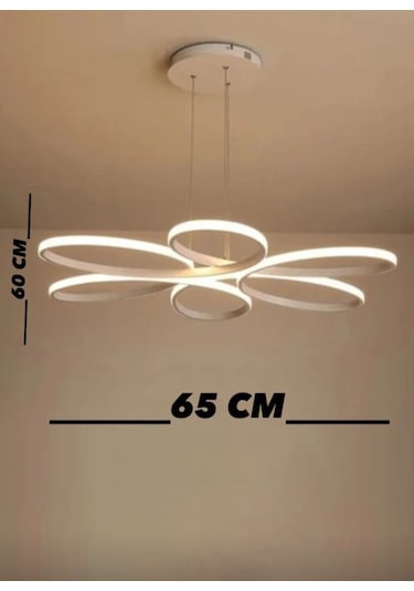 Mutfak,salon Modern Tarz Beyaz Kasa Günışığı Led Avize Beyaz