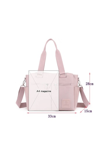 Yeni Moda Kadın Omuz Çantası Yüksek Kalite Büyük Kapasiteli Kadın Crossbody Çanta Kadınlar İçin Suya Dayanıklı Çok Fonksiyonlu Çanta Açık Pembe