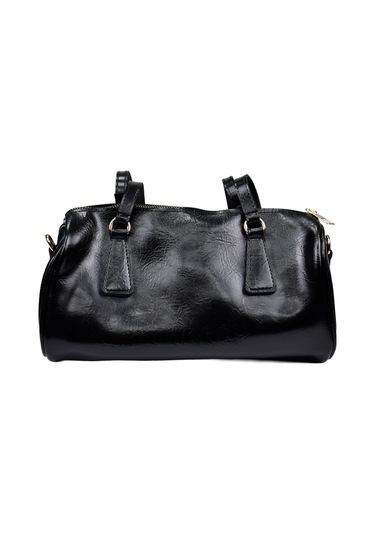 Kadın Silindir Baget El Ve Omuz Çantası Siyah Siyah