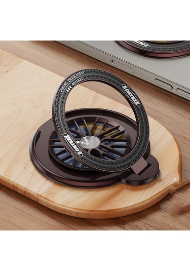 Manyetik Telefon Standı Stres Giderici Cep Telefonu Tutucu Telefon Tutacağı Parmak Döngüsü Kickstand Bordo