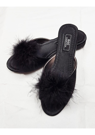 G&c 180 Topuksuz Tüylü Bayan Terlik 001