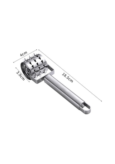 El Et Yumuşatıcı Paslanmaz Çelik Haddeleme Gevşek Et Çekiç Rulo İhale Biftek Sığır Eti Domuz Mutfak Pişirme Aracı Yeni Gümüş
