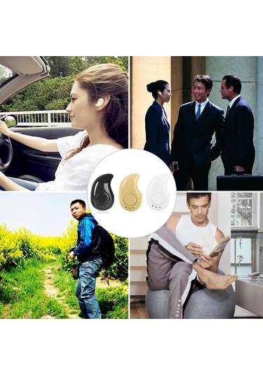 Mufunye S530 Mini İki Nesil Bluetooth 4.1 Kulaklık - Mikrofonlu Ellerden Çıkar, 3 Lü, Sarı, 10m Menzil, Hafif Ve Konforlu S530