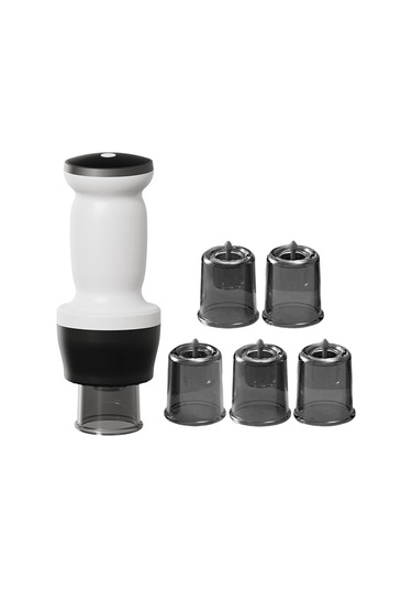 Suntek Elektrikli Kupa Masajı Vakum Makinesi Tüm Vücut Omuzlar Beyaz