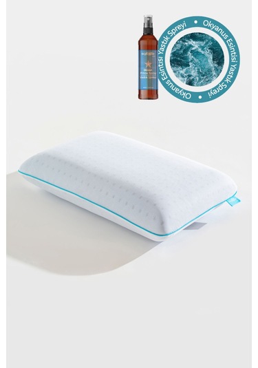 Aroma Terapi Okyanus Esintisi Visco Yastık Ve Yastık Spreyi Beyaz