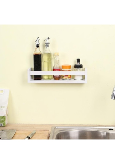 Kahverengi Ahşap Baharat Kavanoz Rafı Duvara Monte Şamandıra Rafları Kitap Kutusu Ekran Mutfak Depolama Rafı
