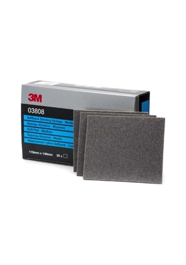 3M 3808 Tabaka Sünger Zımpara Medium 115X140Mm 1 Paket 20 Adet