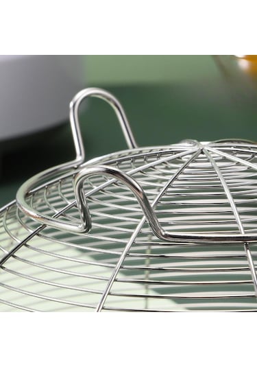 Suntek Yuvarlak Sebze Standı Tutucu Standlı Taşınabilir 26cm