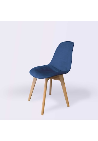 Woodesk Dallas Ağaç Ayaklı, Mavi Renk Sandalye Snd3024-mav
