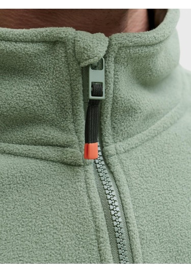 Jjalpes Half Zıp Fleece Polar Ceket Aw25 Laurel Wreath Yeşil