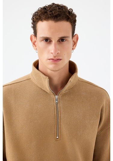 Loft Erkek Sweatshirt Bej