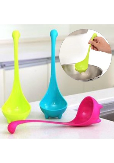 Nessie Çorba Kepçesi Loch Ness Tasarım Dik Kaşık Ev Mutfak Bar Pişirme Aksesuarları