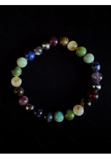 Çakra Doğal Taş Bileklik 777 Serisi