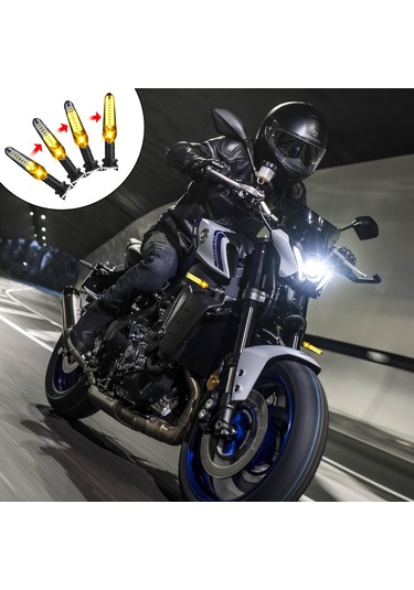 Geeroyoo Yamaha Motosikletler İçin Yüksek Parlaklıklı Led Sinyal Lambası - Mt07, Mt09, Mt10 Ve Diğer Modeller İçin Uygun
