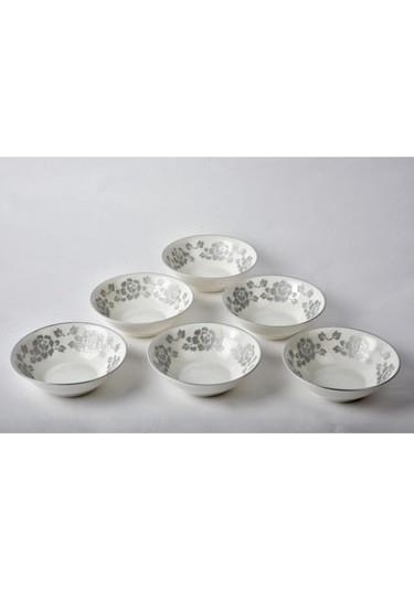 Setabianca Bone Chına Kase 6 Lı Set Gül Gümüş
