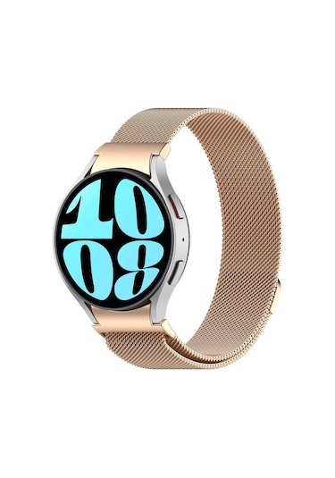 Galaxy Watch 6 Classic 47mm Uyumlu Krd-01 Metal Zore Kordon-gold