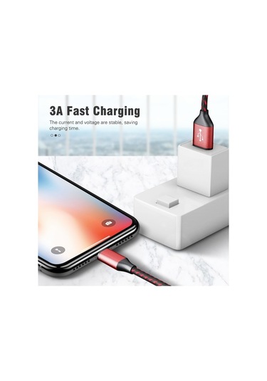 Prestigegoods Anmone 3a 18w Hızlı Şarj Tipi C Usb Kablosu Samsung Uyumlu Xiaomi Redmi İçin Huawei Tip C Cep Telefonu Şarj Kablosu