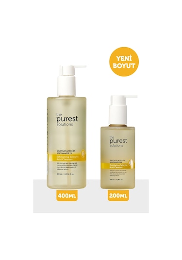 The Purest Solutions Siyah Nokta Karşıtı Yağlı Ciltler İçin Salisilik Asit Arındırıcı Temizleme Jeli 400 Ml