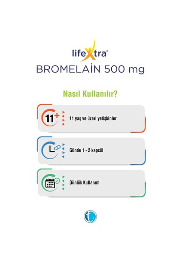 Lifextra Bromelain Complex 30 Kapsül