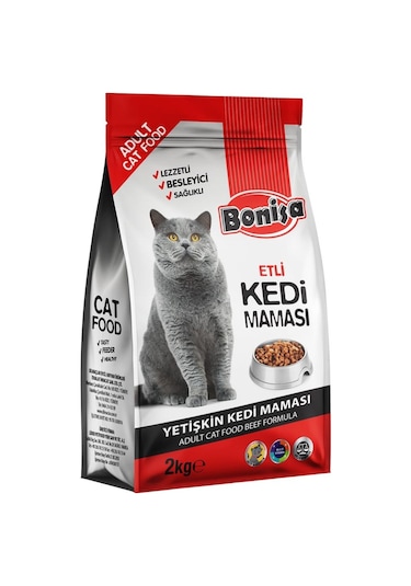 Bonisa Etli Yetişkin Kedi Maması 2 KG